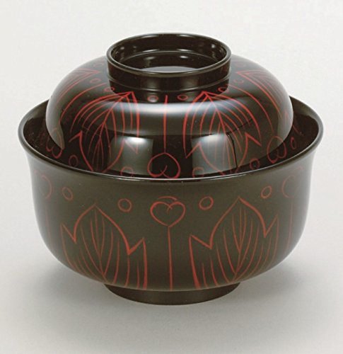 Amazon.co.jp: 越前漆器 漆遊館 歳時記 【G4039-03】 吉野絵 椿椀 5個